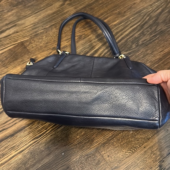 Coach navy leather bag - Picture 5 of 11